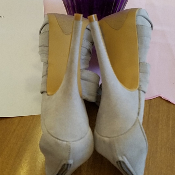 🆕️ Just Fab Grey Mason High heeled shoes Size 9 - Picture 2 of 5
